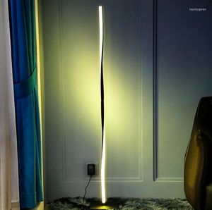 Stehlampen Moderne RGB-LED-Lampe für Schlafzimmer Nachttischdekoration Zuhause Wohnzimmer Licht Innenstehende Beleuchtungskörper Dimmen