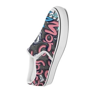 Homens Mulheres Sapatos Diy Custom Shoes Low Top Tela