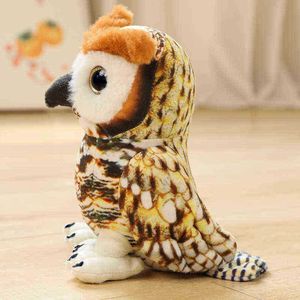 20Cm Beautiful Simulation Owl Hugs Kawaii Lifelike Bird Dolls Stuffed Soft Animal Toys Room Decor Birthday Gift For Kids J220729