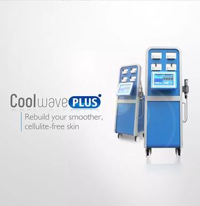 Cool Wave Plus Machine Shockwave Fysioterapi Cryolipolysis 2 I 1 Utrustning Chockvågfettfrysning Anordning Cryoterapi Kuddar för smärtlindring ED -behandling