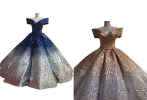 Oszałamiające granatowe sukienki wieczorne na bal maturalne 2022 Sukienka cekinowa z krótkim gradientem gradient Designer Ball suknie dla kobiet formalne 3221375