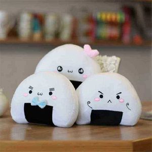 Śliczne pluszowe mini ryżowa poduszka kulowa kawaii miękka japońska poduszka sushi nadziewana pluszowa zabawka urocza piłka druga element Dumpling Doll J220729