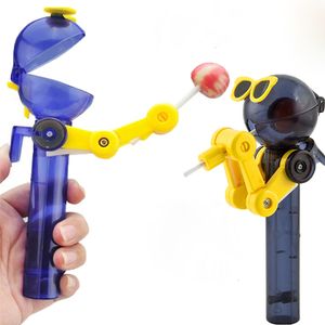 Other Toys Candy Dustproof Cool Personality Decompression Robot Lollipop Holder Novelty Relax Toy Cute Creative Gifts T0719 221125