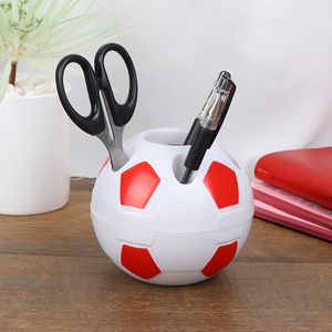 Kids Party Gifts Soccer Shape Pen Pencil Holder Fotboll Tandborste Holder Desktop Rack Table Home Decoration HH22-350