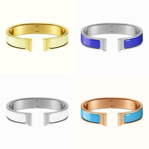 Designer armband f￶r kvinnor emalj Bangle rostfritt st￥l guld silver sp￤nne armband smycken m￤n dam f￤rgglada lyxarmband alla hj￤rtans dag g￥va flickor trendiga