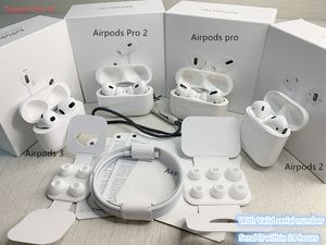 Nya Apple AirPods 3 AirPods Pro Air Pod Gen 2 3 4 Wirless Earpenhes ANC GPS Trådlös laddning av Bluetooth-hörlurar in-ear med serienummer FedEx UPS IOS16