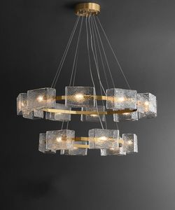 Creative Crystal Chandelier Modern Luxury Living Room Restaurant Pendant Light Oregelbundet Luster Bar Table Hanging Lamps