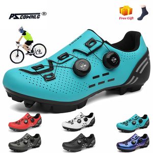 Vestido Sapatos 2022 Cicling Sneaker MTB com Cleats Men Carbon Sports Speed ​​Bike Women Mountain Racing Flat Spd Road Footwear 221125