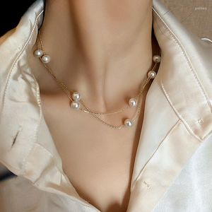 Halsband Perle Halsketten Weiblichen Kette Halskette Für Frauen Schmuck Koreanische Mode Hals 2022 Trend Mädchen Zubehör