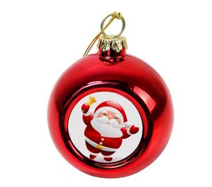 4 cm Sublimation Ball Ornamenti per palla di Natale Incredibili Ornamenti fai -da -te Bianchi colorati appesi per decorazioni per feste artigianato 6 colori Sn5037