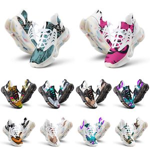 men women custom running shoes artoon animal design diy word black white blue red mens trainer 0503