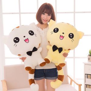 Bambole di peluche 20 CENTIMETRI Cute Kawaii Grande Viso Gatto Giocattoli Morbido Cuscino Bambola Divano Cuscino Ragazza Regalo Kids Party Decor Animali di Peluche 221125