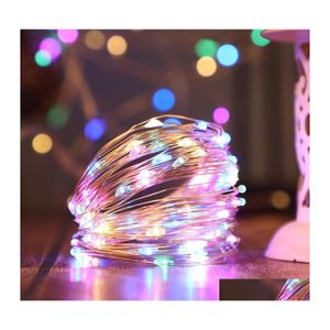 Decorações de Natal Decorações de Natal para Casa 1m10m Fio de cobre Luzes de cordas LED LUZES ORNAMENTO DE NA TRUSE JARDIM DO JARDIM DO 2022CHRISTMA DHMKH