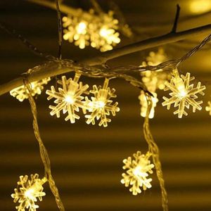 Strings 3m 6m 10m Snowflake Star LED Fairy String Lights Bateria de Bateria de Casamento Operado por Casamento ao ar livre Decoração de guirlanda