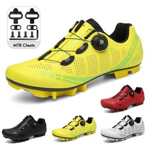 Dress Shoes Men Speed Cycling Sneakers Mtb Flat Pedal Mountain Biking Spd Road Bike Cleats Women Bicycle Selflocking 221125