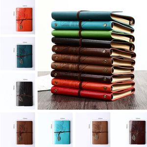 Forniture scolastiche Blocchi per appunti creativi Cancelleria Diario di viaggio a fogli mobili Retro Leaf NotepadsLT184