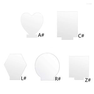 Party Decoration 10Pcs/set Clear Acrylic Sheet Blank For LED Light Base Sign DIY Display Project Handmade Craft Engraving Decorative