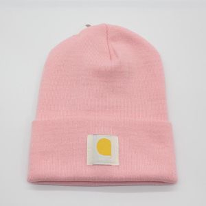 Mannen Winter Beanie Merk Warme Mutsen Europese Amerikaanse Dubbellaags Gevouwen Gebreide Dames Wollen Muts 23 Kleur A19