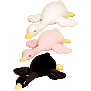 Plush Cuddly Cushion Toy Goose Cuddly Animal Soft Plush Swan Cushion Soft Doll Girlfriend Gift 69Cm27Inch 85DE J220729