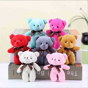 1 pcsparty macio de urso de pelúcia Mini Teddy Bear Dolls Toy Small Presente para Party Wedding Keychain Bag Pinging Teddy Doll J220729