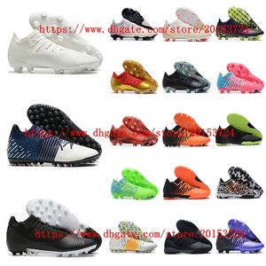 2022 erkek futbol ayakkabısı Future Z 1.3 Instinct FG Cleats krampon botas de futbol siyah