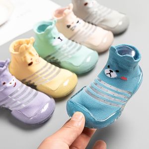 First Walkers Baby Boys Girls Sock Shoes Summer Children Sneakers Infant Toddler Cute Cartoon Slipper Soft Breathable Prewalker 221124