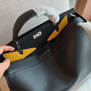 Shoulder Bags New Fashion Devil Small Monster Cat Casual Briefcase Portable Business Men's One shoulder Women's 220505