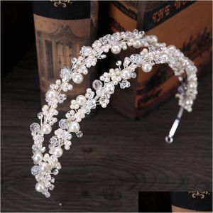 Wedding Hair Jewelry 2021 Gold Princess Headwear Chic Bridal Tiaras Accessories Stunning Crystals Pearls Wedding And Crowns Dhgarden Dhvuw