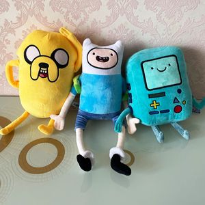 30-43cm Adventure Time Plush Toy Jake Finn BMO 3 Styles Soft Stuffed Animal Dolls Party Supplies Kids Gift