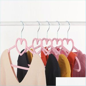 Hangers Racks Clothes Hanger Durable Abs Heart Bow Pattern Coat Hangers For Adt Children Clothing Hanging Supplies 20220930 E3 Dro Dh6Qk