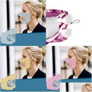 Designer Masks Transparent Printings Mask Deaf Mute Lip Language Respirators Adjust Reuseable Masks Dust Er Fashion Colorf T Dhgarden Dhatw