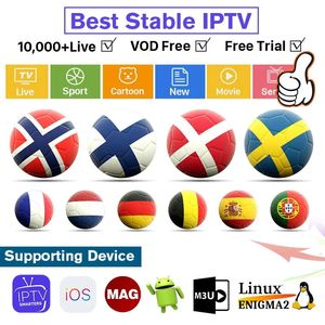 유럽 ​​기타 TV 부품 IPTV 18000LIVE M 3 U Android Smart TV 프랑스 독일 영국 호주 아프리카 터키 인도 포르투갈 쇼