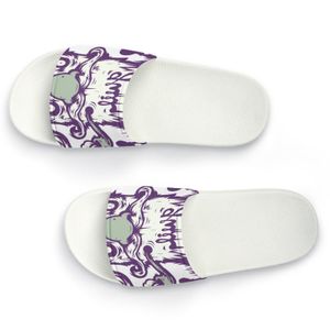 Sapatos personalizados DIY fornecem fotos para aceitar chinelos de personalização sandálias slide hqwh mass feminino esporte