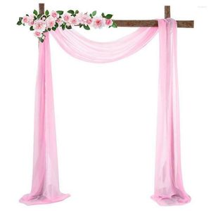 Tenda per matrimonio, arco, drappeggi in tessuto, drappeggi per feste in chiffon, coprisedie, fondale, decorazioni per eventi