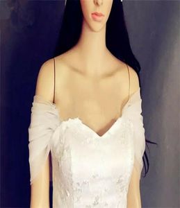 Bolero Bolero Branco Ivory Tule Top Bridal Bridal ombro invólucro para vestidos