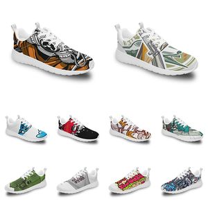 Anime Custom Men Sports Animal Cartoon Shoes Women Design Diy Word Black White Blue Red Colorful Outdoor Mens Trainer Wo S S Cd D s