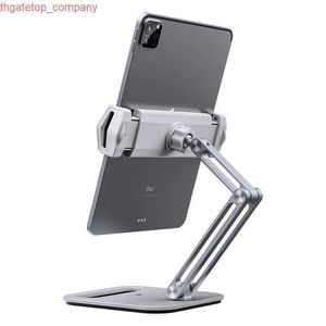 Car 2021 New Foldable Tablet Stand Three Shaft Design Multi Angle Adjustable Tablet Support Desktop Aluminum Hands Free Phone Holder