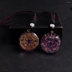 Colares pendentes orgonita aura de alta frequência símbolo chakra cura energia colar de jóias femininas feitas artesanais profissionais grátis