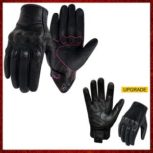 ST435 Women Motorcycle Gloves Touch XS S M Racing Top Genuine Leather Guantes Cycling Glove Motocross Motorbike Luvas Mujer Mulheres