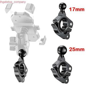 Lega di alluminio per auto 17mm 25MM Supporto per testa a sfera Installazione rapida Rilascio 1 pollice Base Manubrio Sfera GPS RAM Supporto per telefono moto per bici