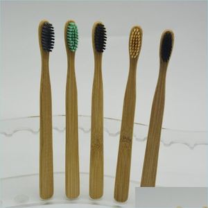 使い捨ての歯ブラシ柔らかい竹の歯ブラシ舌クリーナー義歯歯歯ブラシ環境フレンドリーな竹ハンドルELルームDH34K
