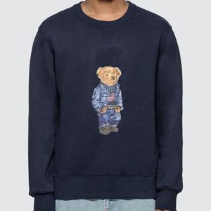 R Polos Men Mener Bear Hoodie ، Winter Cotton Cotton Long Sleeve Printed Dishal Scally Eversive Cotton Hoodie S-2XL