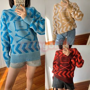 Kvinnor Autumn Winter Fashion Sweaters Designer Mens Rund Neck Casual Pullover Tr￶ja Streetwear Clothing Asian Size XS-L