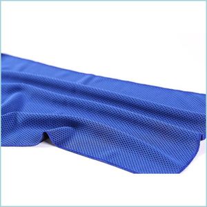 Towel Fast Cooling Sport Towel Cold Feeling Wipe Sweat Mti Colours Wash Cloth Gym Yoga Clear Sweats Towels High Quality 1 1Zh L2 Dro Dhp4C