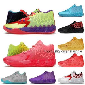 Basketball Shoes Trainers Mb.01 Galaxy Rick Red Blast Lamelo Ball Mens And Morty Not From Here