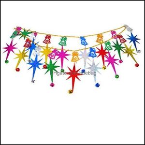 Party Decoration High Quality Snowman Deer String Bell Decoration Christmas Tree Hang Ornaments Creative Pendant For Bar Party Acces Dhm7G