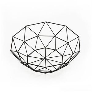 Storage Baskets Metal Fruit Basket Art Geometry Iron Wire Storage Baskets Living Room Home Table Ornaments Tray Simplicity K Dhgarden Dhztc