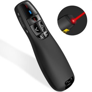 Remote Controlers Wireless Presenter RF 2.4GHz USB Presentation Control With Red Light Clicker For PowerPoint Keynote PPT Mac