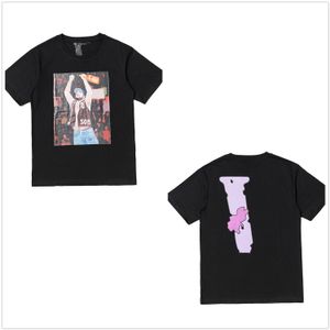 Mens camiseta designer camiseta feminina roupas tees gráficos Teas de hip hop solto algodão preto arco íris sorriso de manga curta Python Print Big V camisetas t T shirts