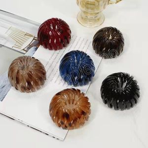 Fashion Women Bun Hair Claw Horsetail Buckle Hair Clip Bird Nest Expanding Hair Accessories Female Ponytail Holder